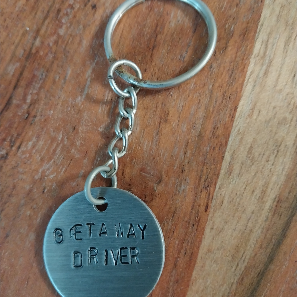 Engraved Silver Keychain
